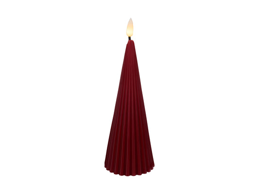 Let's Get Lit - Linea LED Cone Candle Cherry