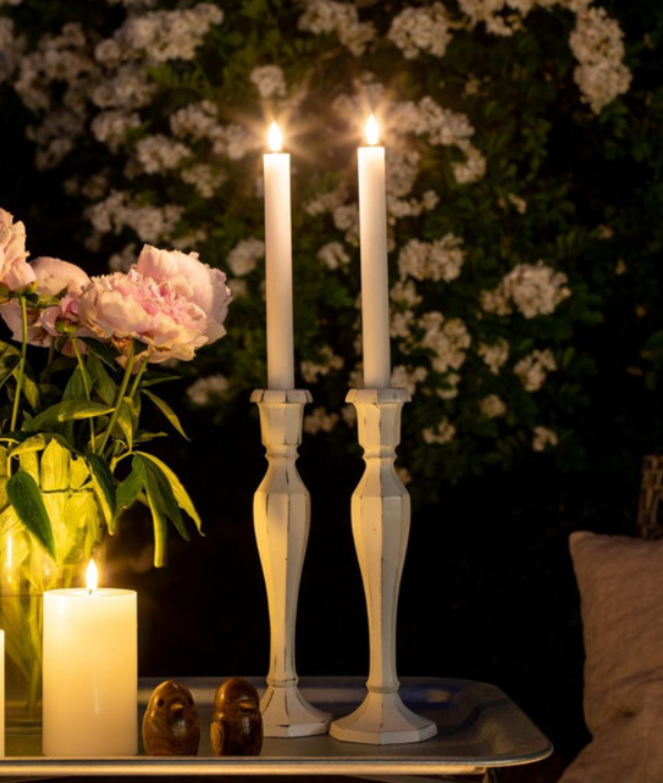 Stellar Nordic White LED Table Candle