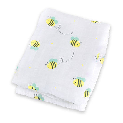 Lulujo Classic Muslin Swaddle - Bumbling Bee