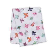 Lulujo Classic Muslin Swaddle - Butterfly