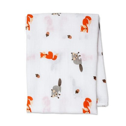 Lulujo Classic Muslin Swaddle - Forest Friend