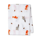 Lulujo Classic Muslin Swaddle - Forest Friend