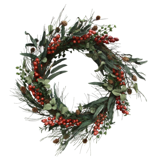 Foraged Red Berry Wreath - Large