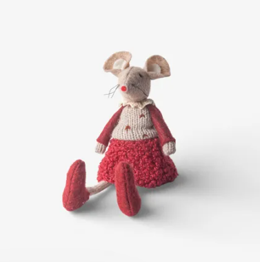 Red Edna Mouse Sitting