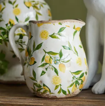 Botanical Lemon Short Jug