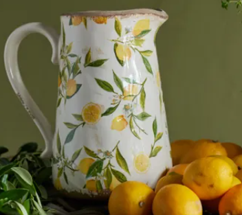 Botanical Lemon Jug Tall