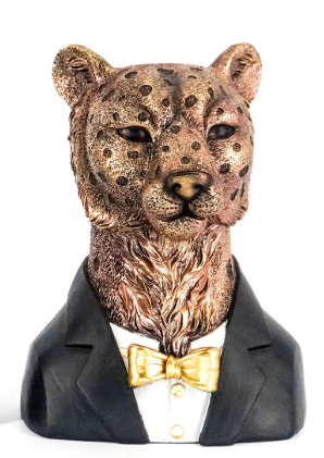 Cheetah Bust