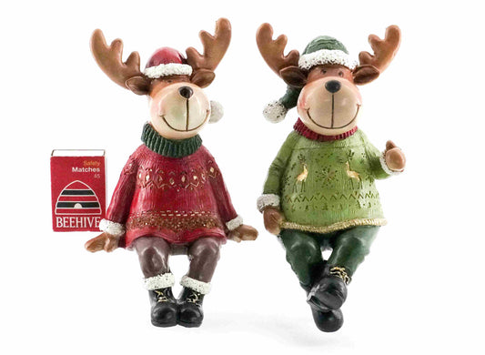 Traditional Reindeer Shelf Sitters