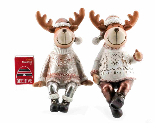 Russet Reindeer Shelf Sitters