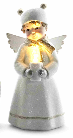 Angel with Light up Candle
