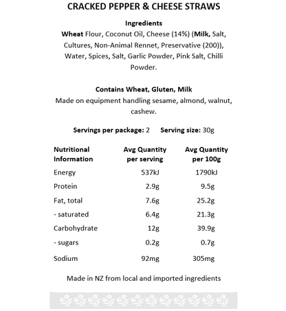 Cracked Pepper Cheese Straws