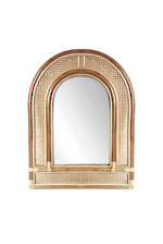 Rattan Arch Wall Mirror