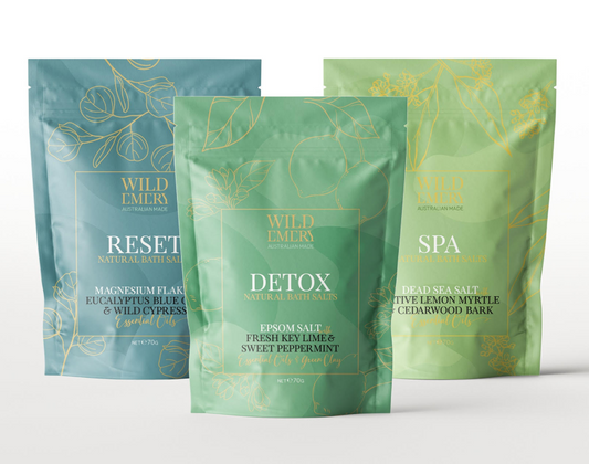 WILD EMERY - Refreshing Bath Salts 3 Pack