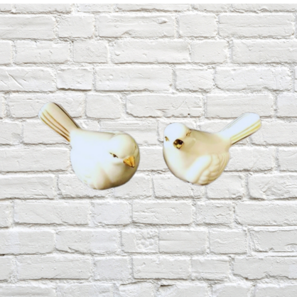 BIRDS - WHITE/GOLD