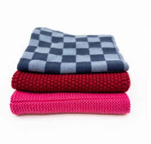 ECOVASK Dishcloth Variety 3 Pack-Sangria