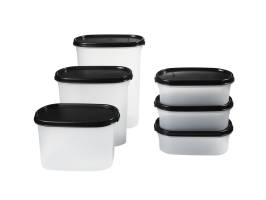 TUPPERWARE Modular Oval Dry Food Container Set 6