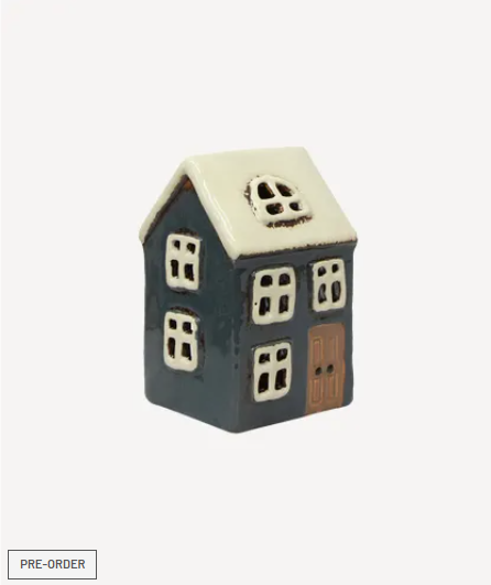 Alsace Tea Light House Navy