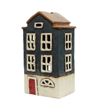 Alsace Tea Light House Nordic Navy