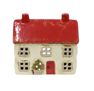 Alsace Tea Light Cottage Christmas Stone