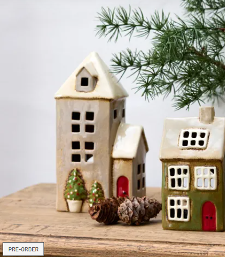 Christmas Tea Light Alsace Parish Stone