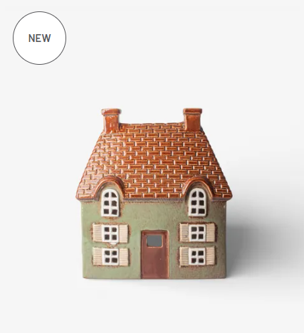 Cotswold Tea Light Cottage Seagreen