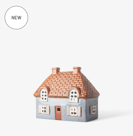 Cotswold Tea Light Cottage Blue