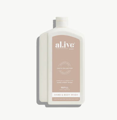 Al.ive Apricot & Sweet Fig Hand & Body Wash Refill