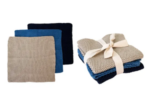 Eco Knitted 3pk Dishcloth