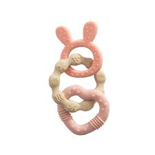 PLAYGROUND Bunny Teether - Pink