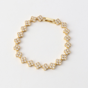 Clover Bracelet - 18k Gold Plated/CZ
