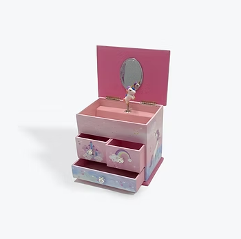 Unicorn 3 Draw Musical Jewellery Box