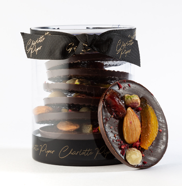 Dark Chocolate Mendiant with Fruit & Nuts