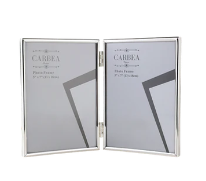 Silver Double Picture Frame