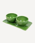Dragonfly Condiment Set Green