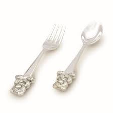 Silver Plated Spoon & Fork Set