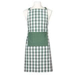 Eco Gingham Green Apron