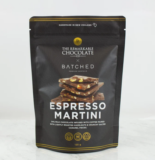Remarkable Chocolate Bark - Hazelnut Espresso Martini