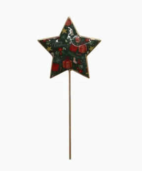 Floral Star on Stick