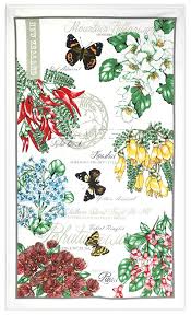 PARRS Tea Towel-Flowers & Butterflies