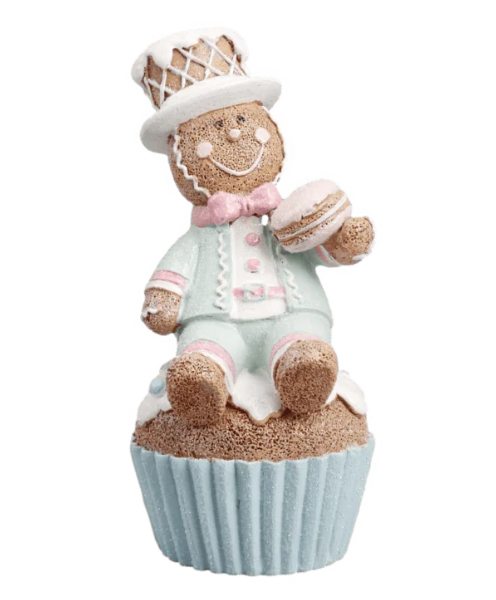 Gingerbread Boy on Cupcake