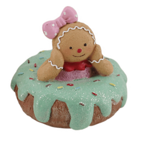 Gingerbread Girl on Iced Donut