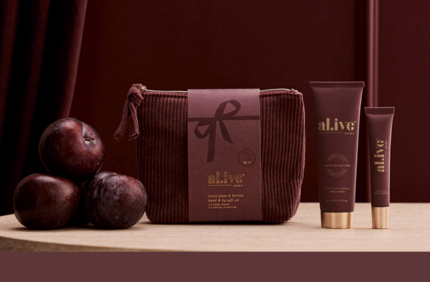 Al.ive Hand & Lip Gift Set - Sweet Plum & Berries