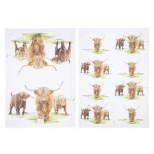 Highland Herd 2pk Kitchen Towel