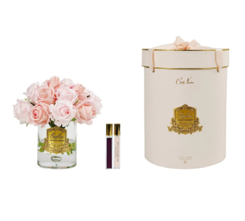 Cote Noire Grand Rose Bud Bouquet - Mixed Pink