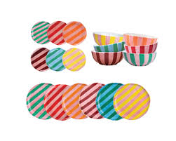 Noss & Co 18 Piece Dinner Set - Mixed Colours