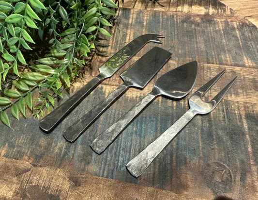 Old Forged Cheese Knife Set/4