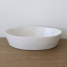Costa Nova Oval Baker - White