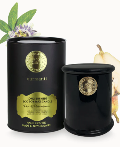 Surmanti Soy Wax Candle Pear & Passionflower