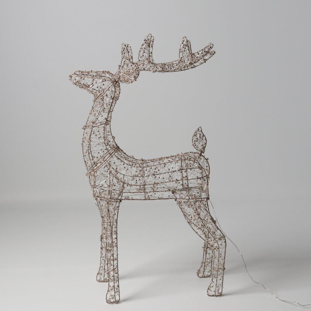 Reindeer Beaded with Lights