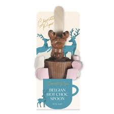 Belgian Hot Choc Spoon - Reindeer